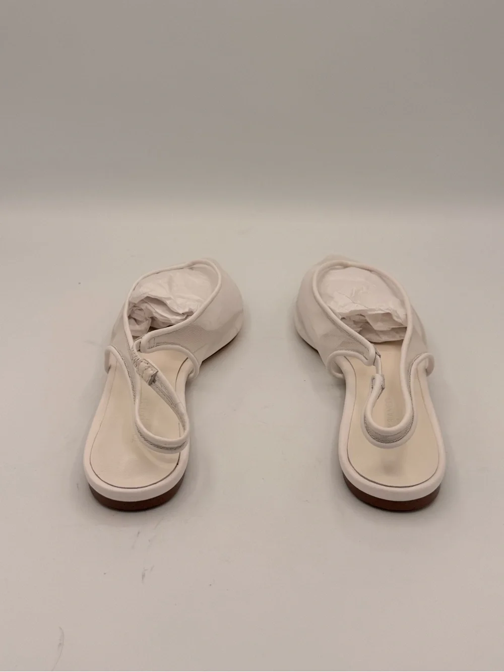 Tony Bianco White Slingback Pointed-Toe Flats